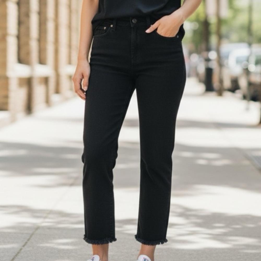 Rag & Bone Black Cropped Jeans Women's Size 26